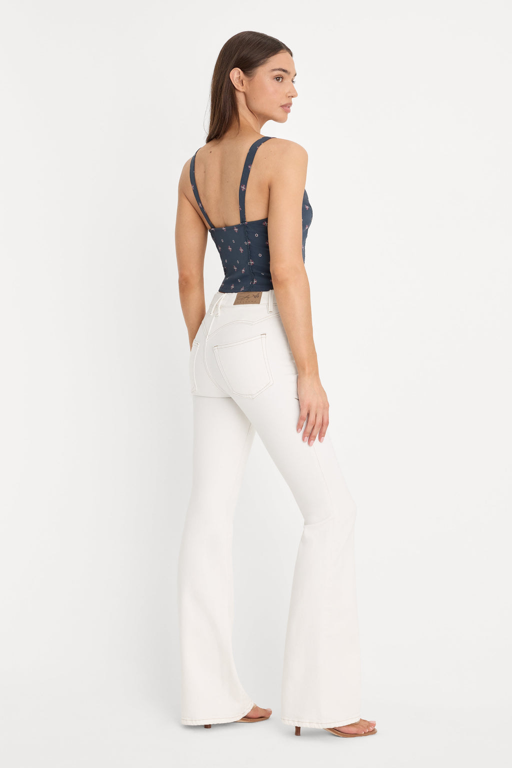 Luxury DOLLY JOLEANS GOOD LEGS FLARE JEANS VINTAGE WHITE