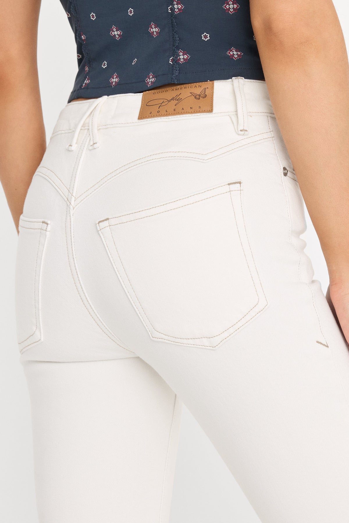 Luxury DOLLY JOLEANS GOOD LEGS FLARE JEANS VINTAGE WHITE