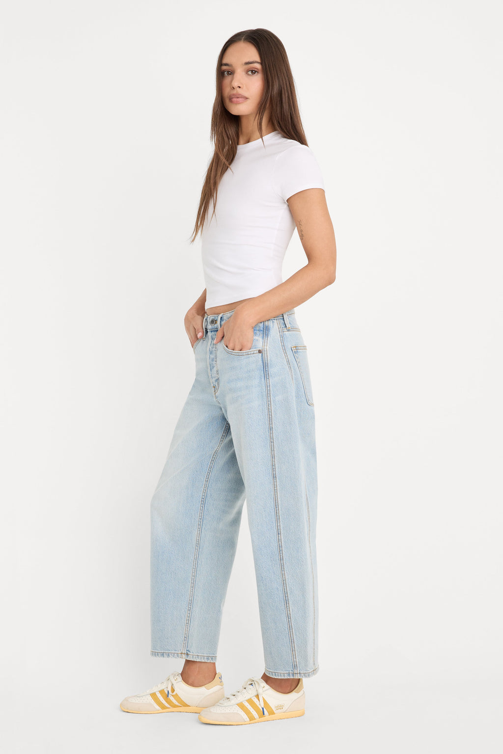 Luxury VINTAGE BARREL ANKLE JEANS INDIGO1351