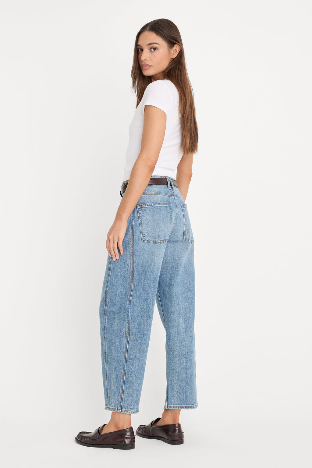 Luxury VINTAGE BARREL ANKLE JEANS INDIGO1350