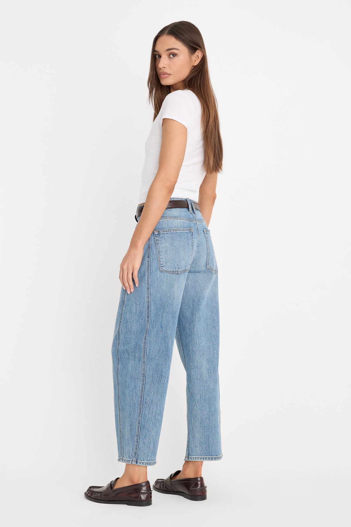 Luxury VINTAGE BARREL ANKLE JEANS INDIGO1350