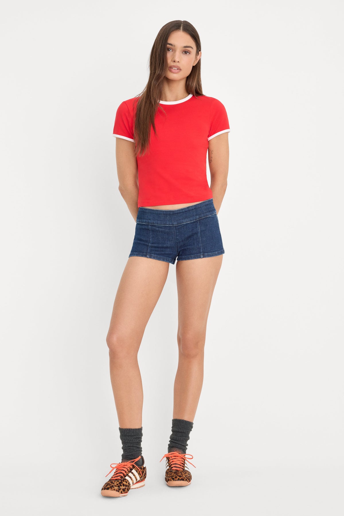 Luxury THE RINGER BABY TEE FLAMING HOT