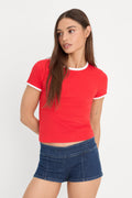 Luxury THE RINGER BABY TEE FLAMING HOT