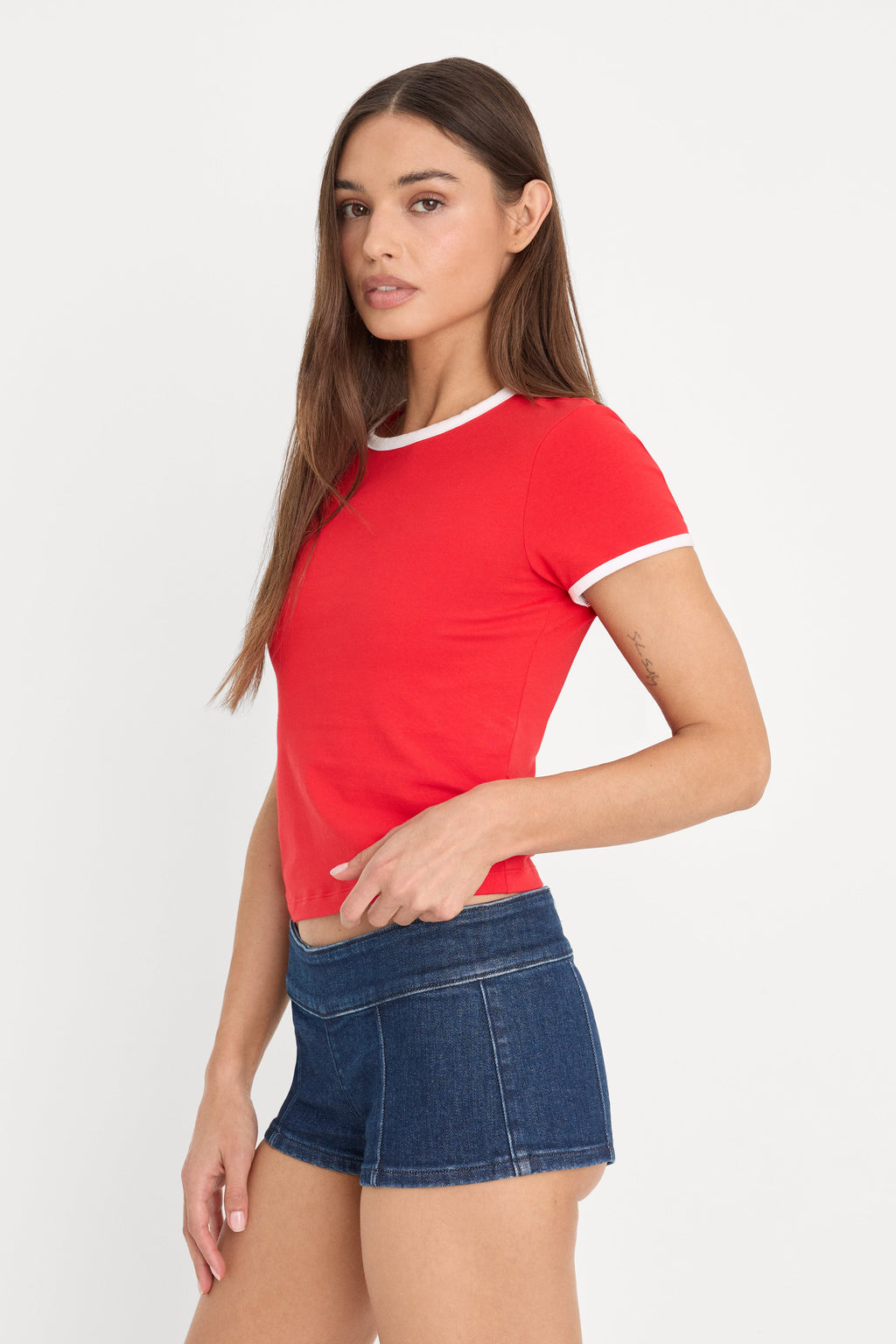 Luxury THE RINGER BABY TEE FLAMING HOT