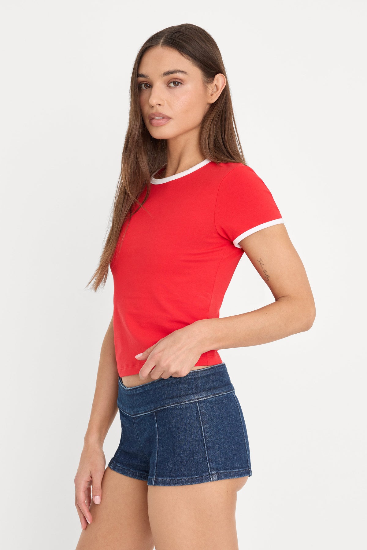 Luxury THE RINGER BABY TEE FLAMING HOT