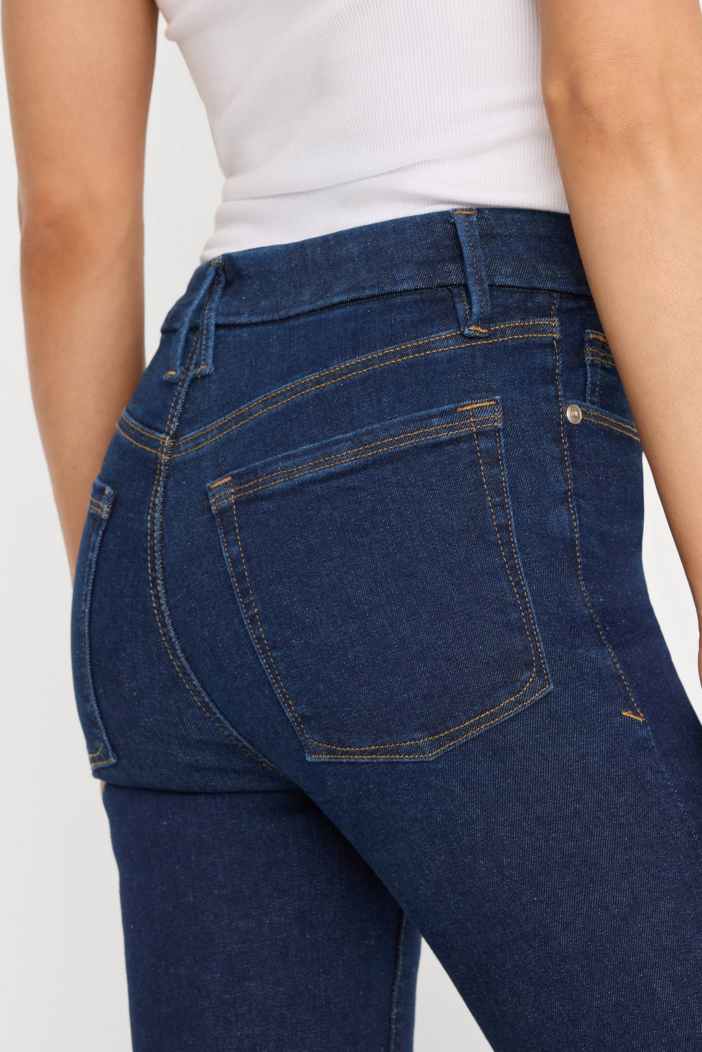 Luxury GOOD LEGS STRAIGHT JEANS LONG DEEPBLUE04