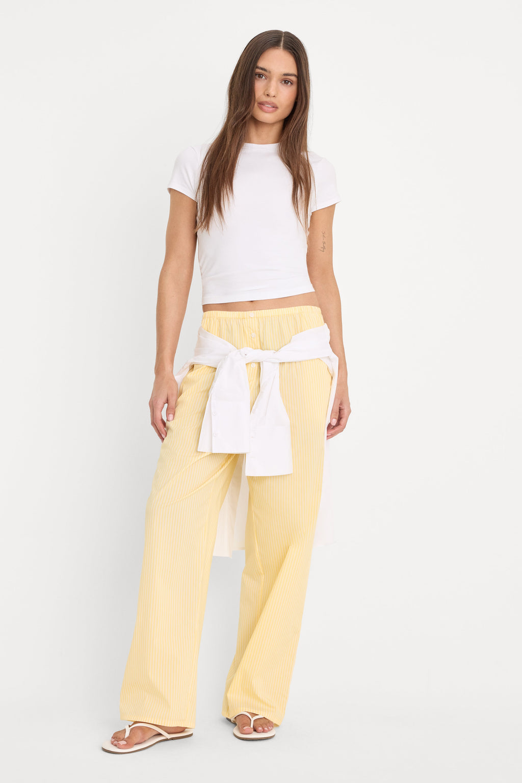 Luxury POPLIN PULL ON PANTS BUTTERBEAM STRIPE