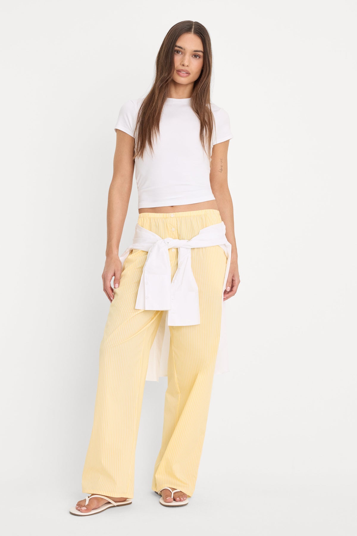 Luxury POPLIN PULL ON PANTS BUTTERBEAM STRIPE