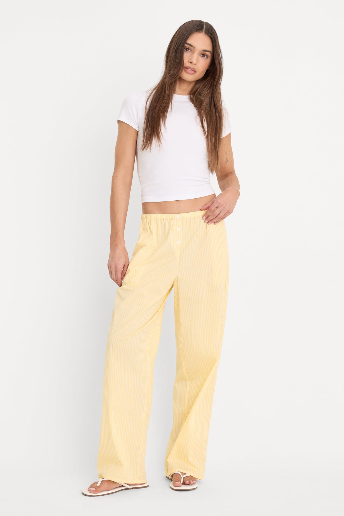 Luxury POPLIN PULL ON PANTS BUTTERBEAM STRIPE
