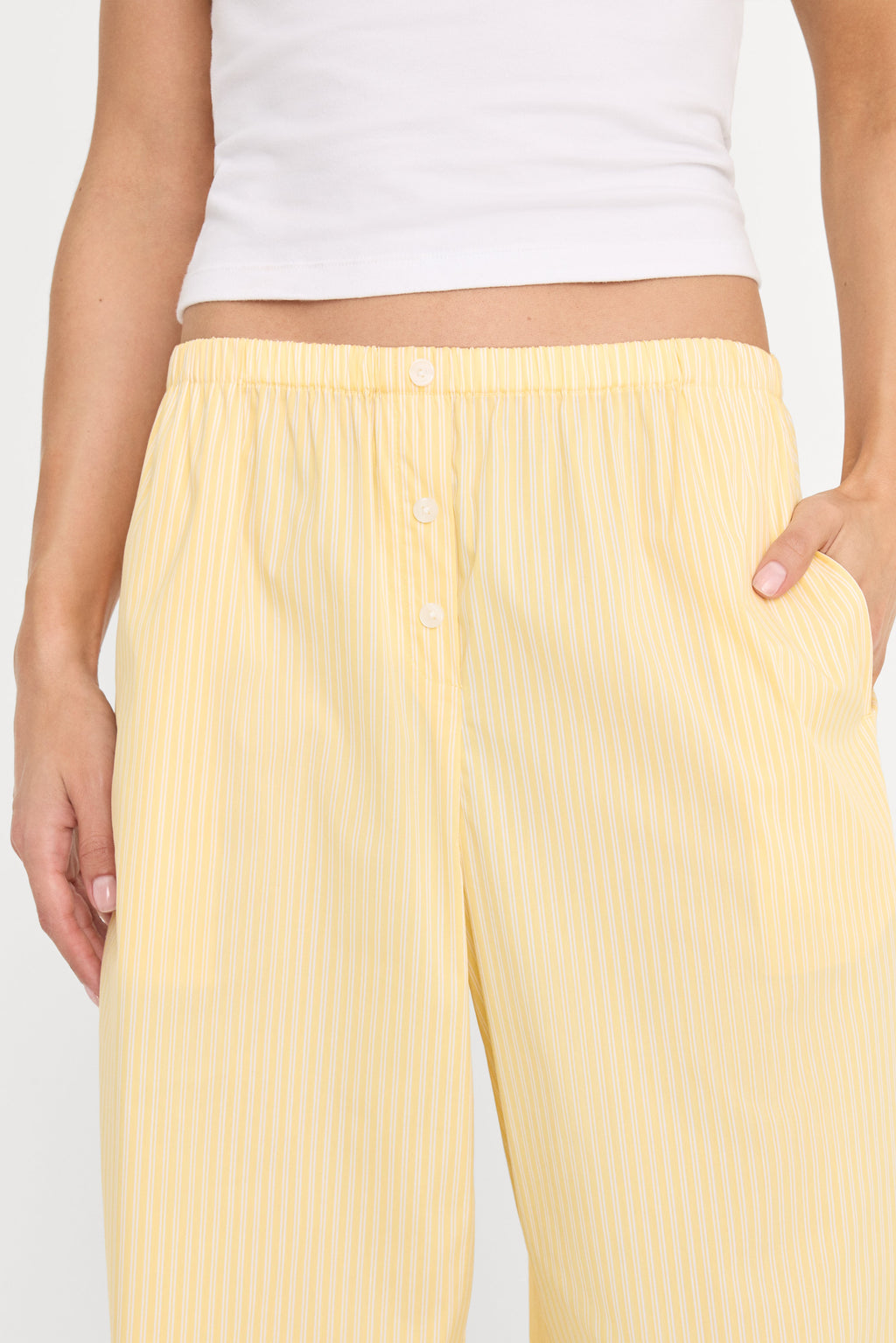 Luxury POPLIN PULL ON PANTS BUTTERBEAM STRIPE