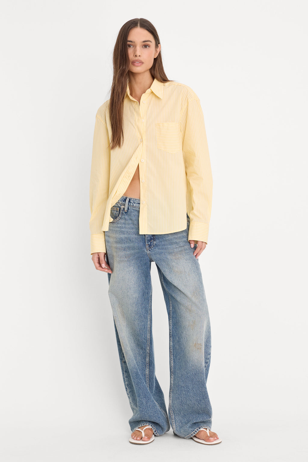 Luxury POPLIN CLASSIC BOXY SHIRT BUTTERBEAM STRIPE