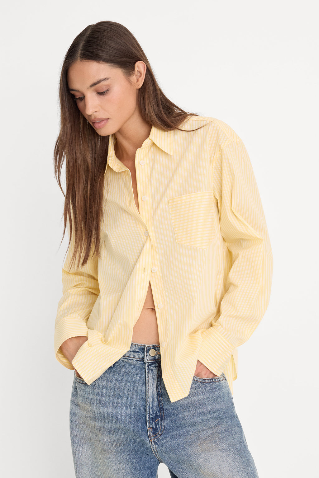 Luxury POPLIN CLASSIC BOXY SHIRT BUTTERBEAM STRIPE