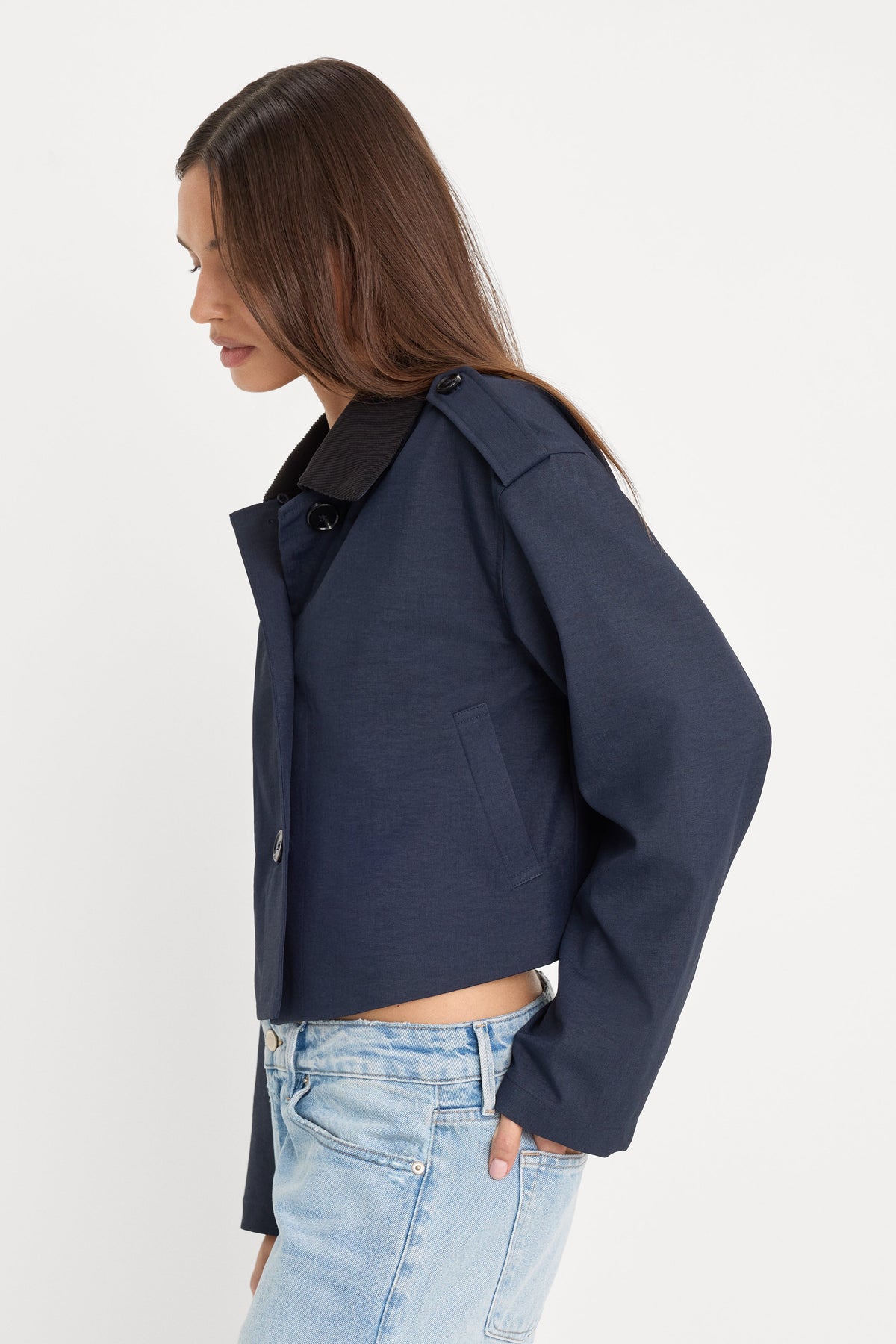 Luxury THE SWING JACKET NEW NAVY002