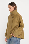 Luxury THE FUNNEL NECK TRENCH FATIGUE