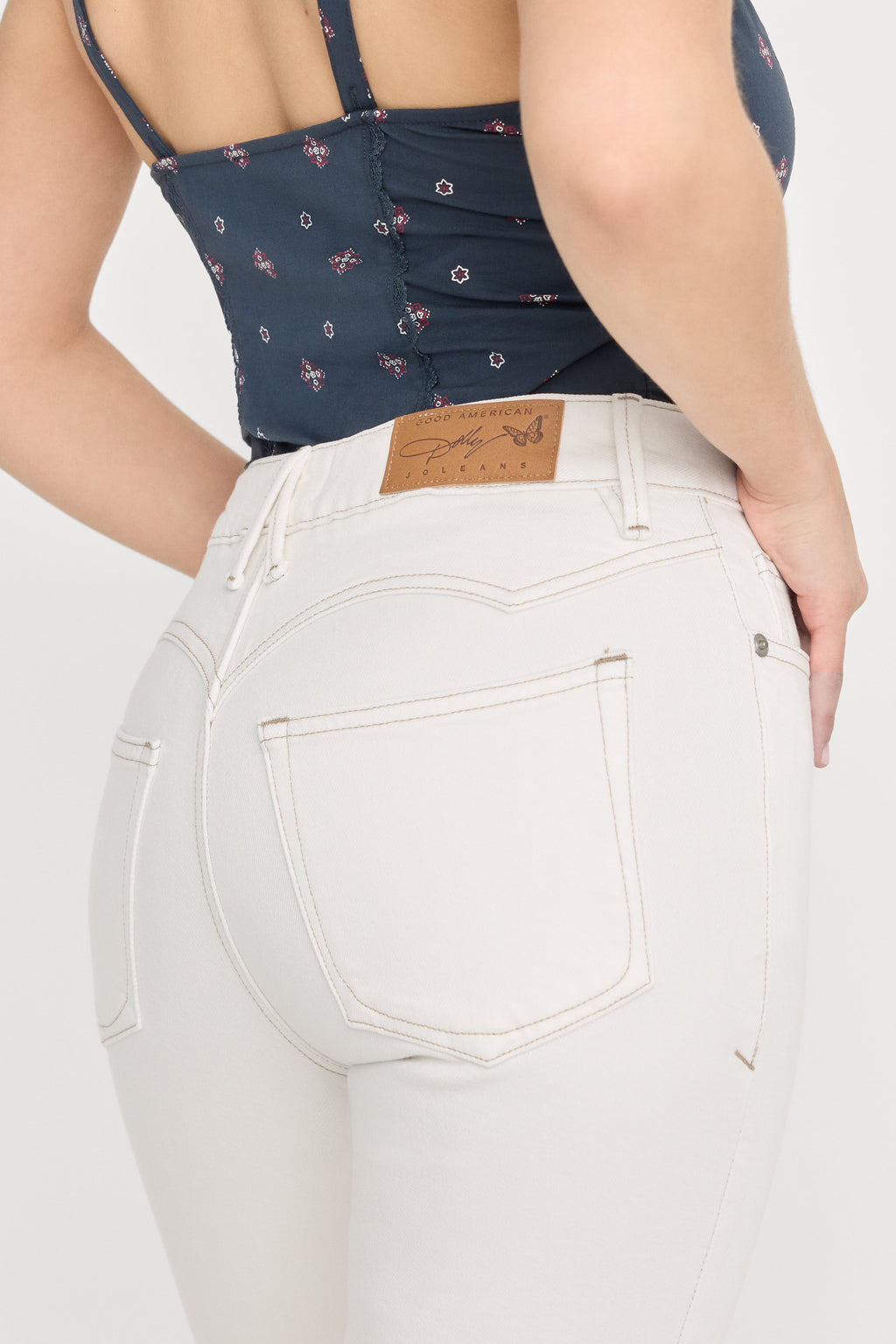 Luxury DOLLY JOLEANS PETITE FLARE JEANS VINTAGE WHITE