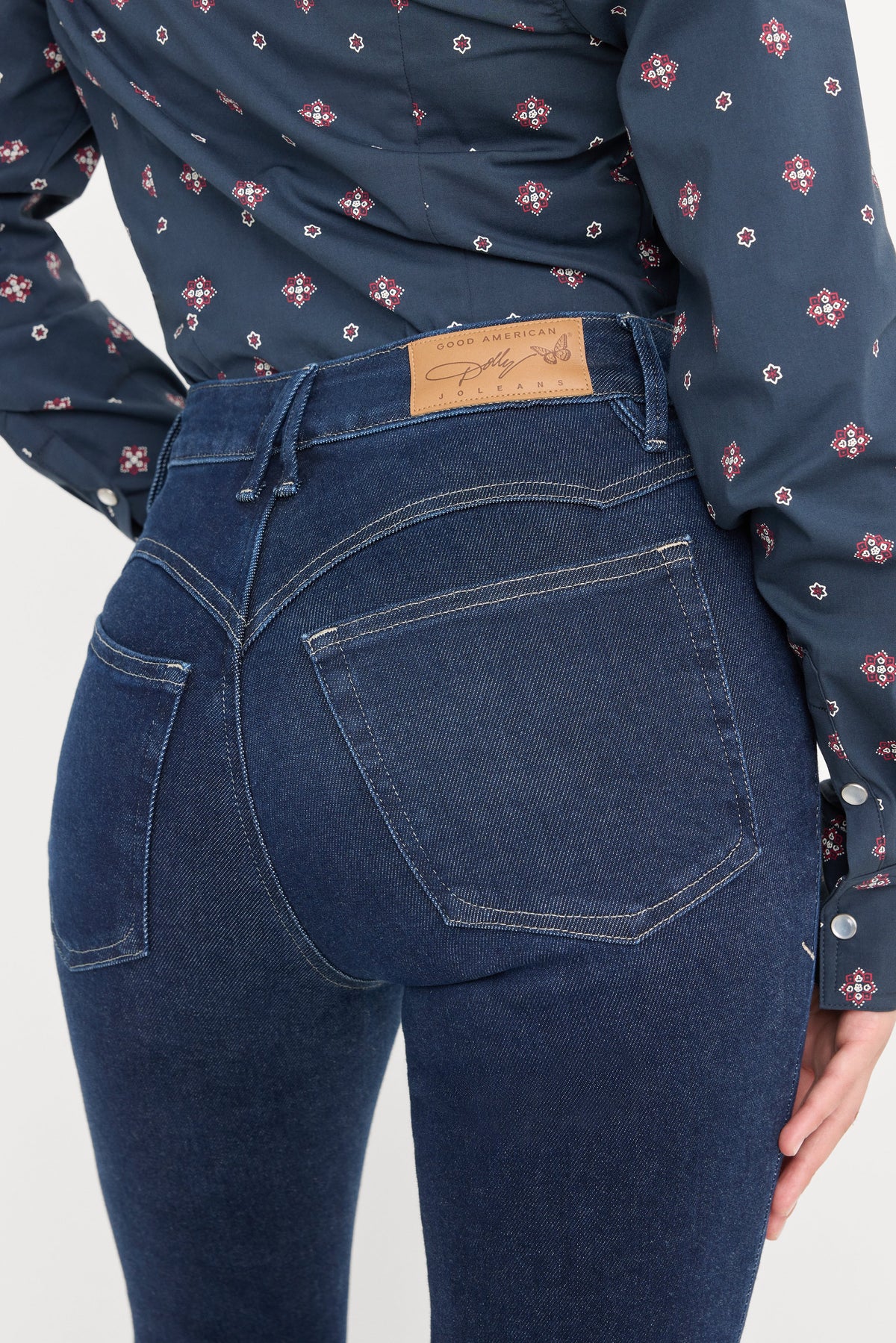 Luxury DOLLY JOLEANS PETITE FLARE JEANS INDIGO1193