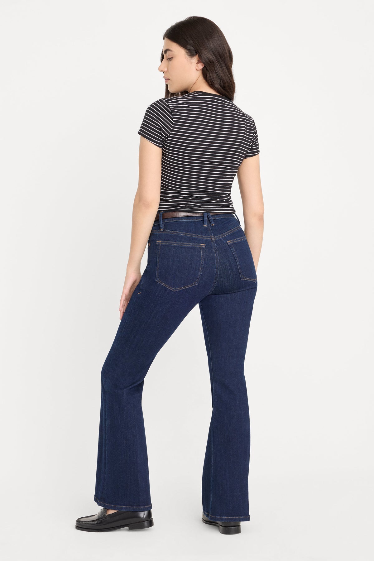 Luxury GOOD PETITE FLARE JEANS INDIGO1153