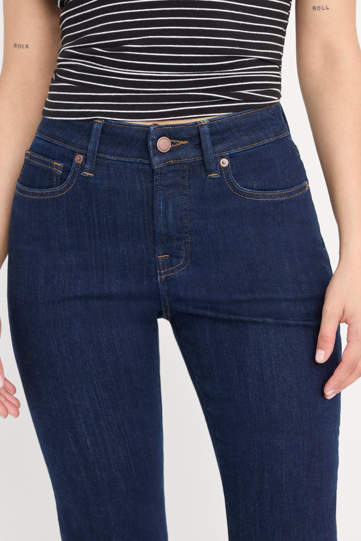 Luxury GOOD PETITE FLARE JEANS INDIGO1153