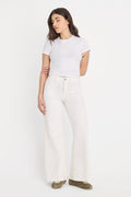 Luxury GOOD PETITE PALAZZO JEANS WHITE001