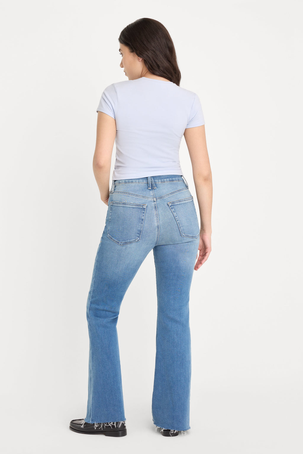 Luxury SOFT TECH GOOD PETITE FLARE JEANS INDIGO1211