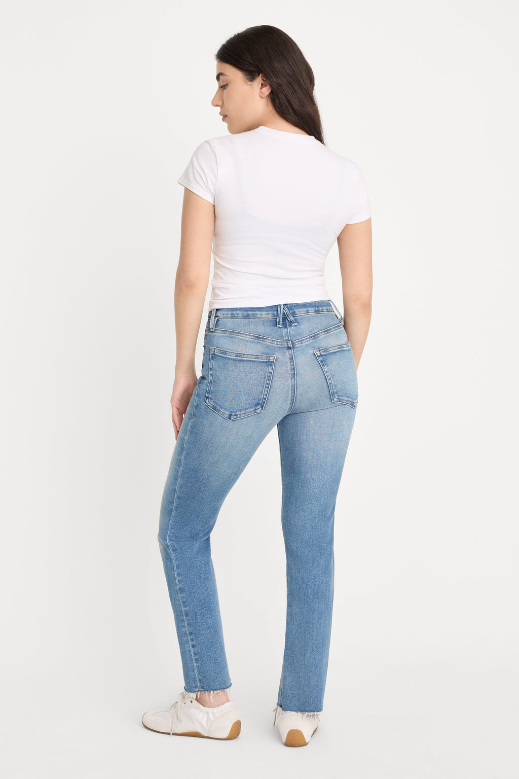 Luxury SOFT TECH GOOD PETITE STRAIGHT JEANS INDIGO1209