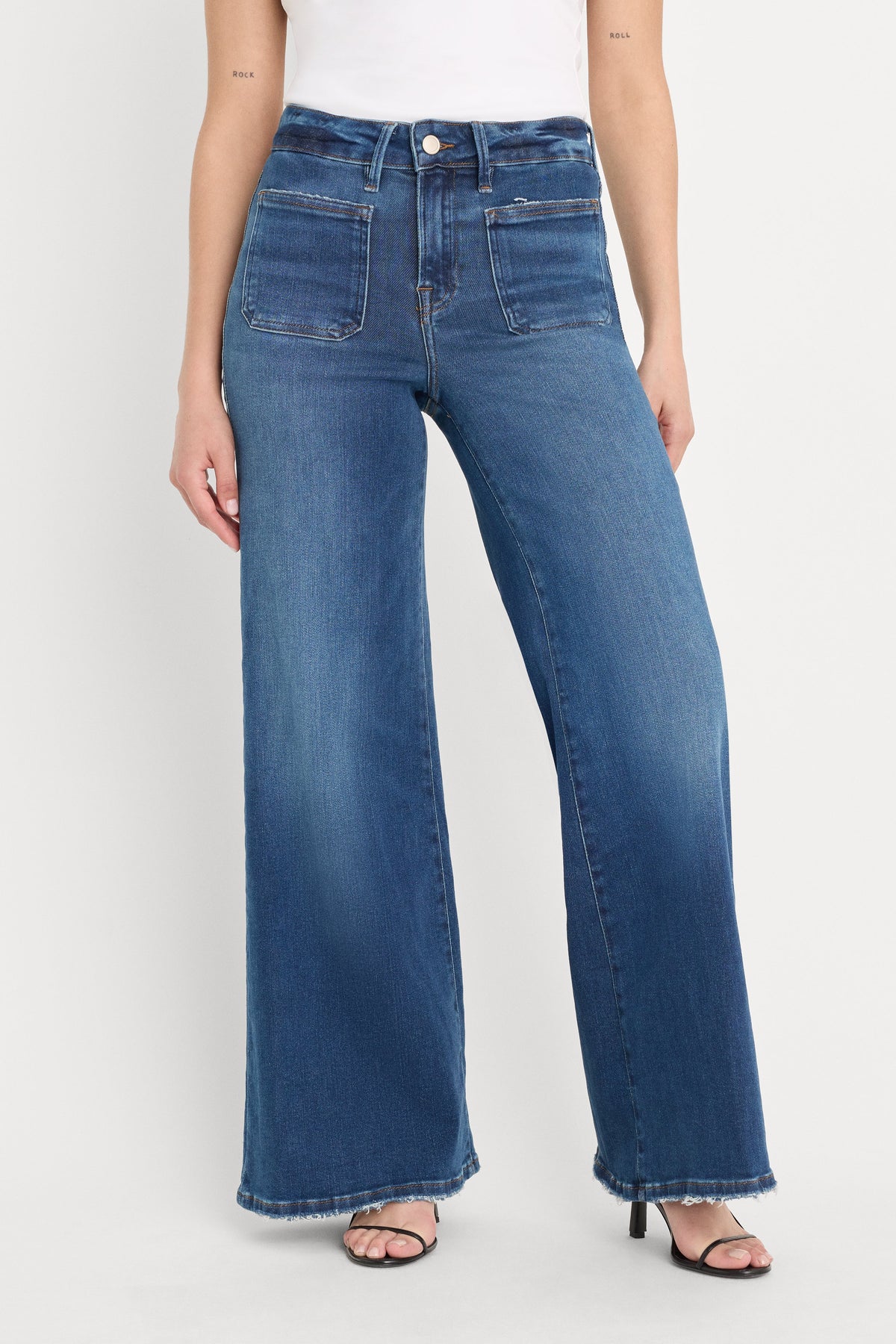 Luxury SOFT TECH GOOD PETITE PALAZZO JEANSINDIGO511