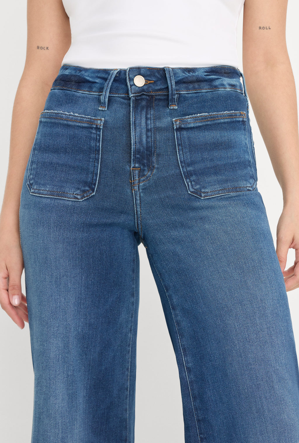 Luxury SOFT TECH GOOD PETITE PALAZZO JEANSINDIGO511