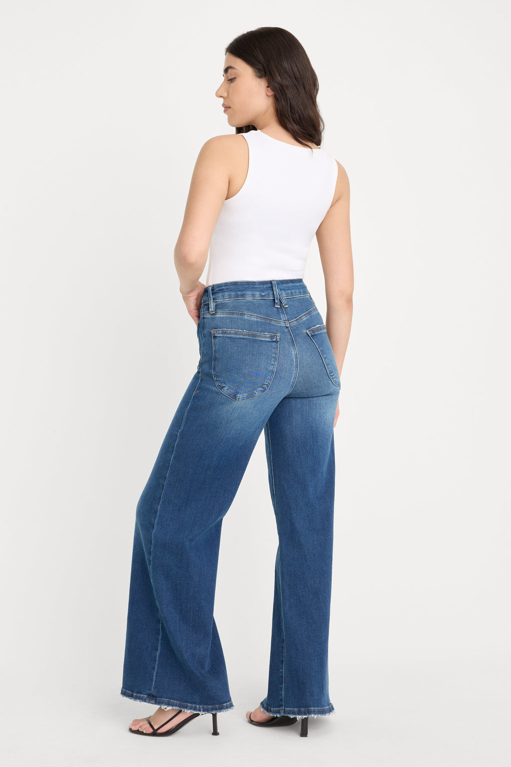 Luxury SOFT TECH GOOD PETITE PALAZZO JEANSINDIGO511