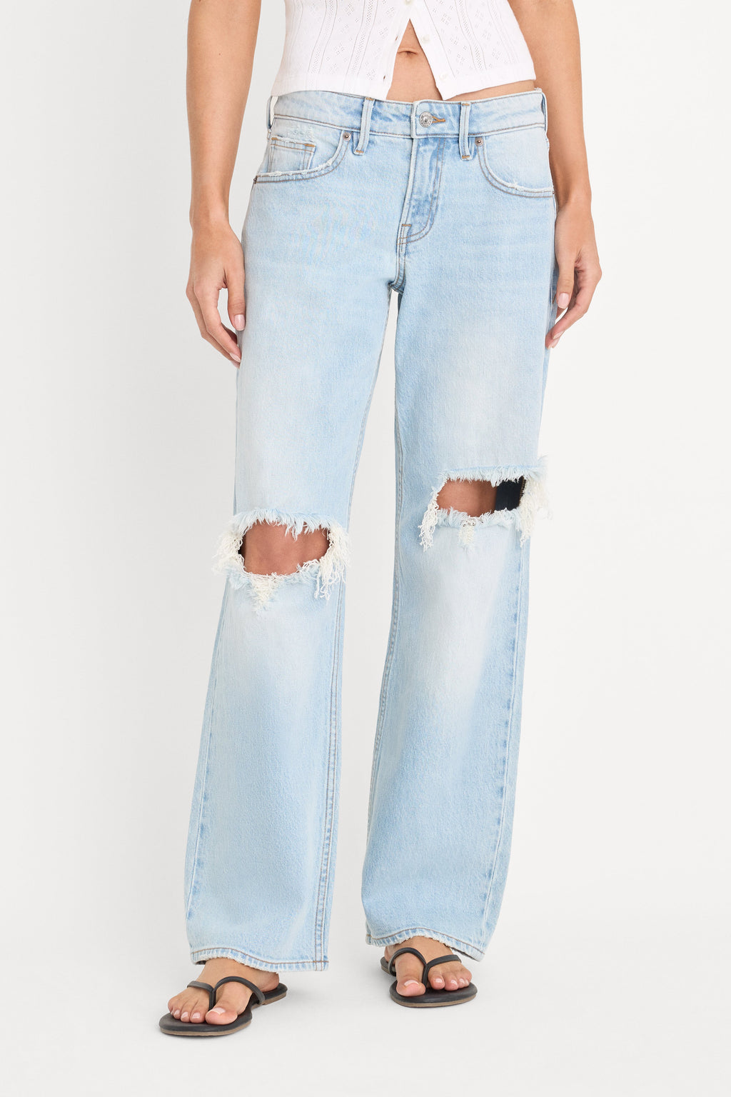 Luxury VINTAGE LOW LOOSE JEANS INDIGO1249