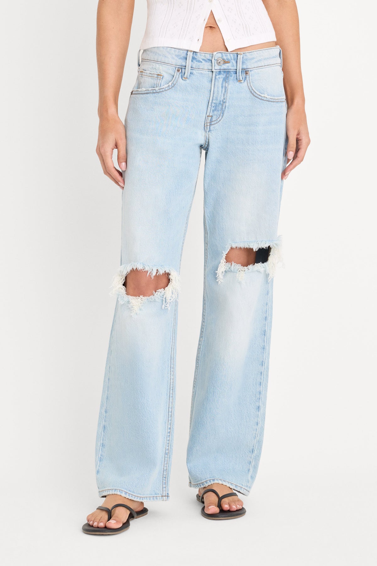 Luxury VINTAGE LOW LOOSE JEANS INDIGO1249