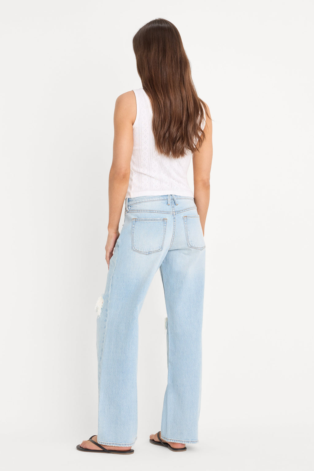 Luxury VINTAGE LOW LOOSE JEANS INDIGO1249