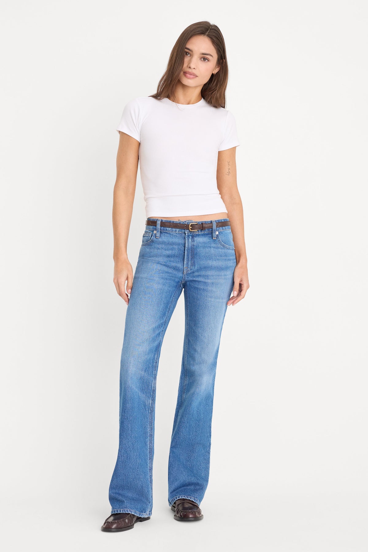 Luxury VINTAGE LOW RISE BOOTCUT JEANS INDIGO1222