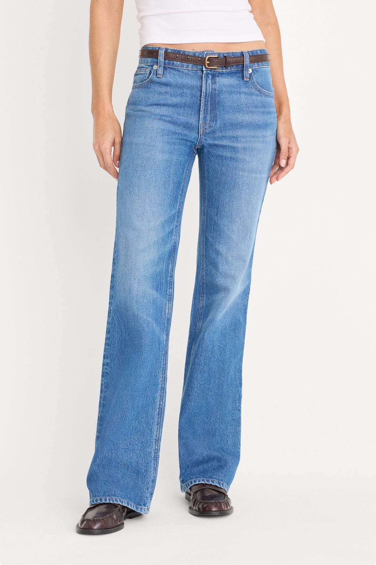 Luxury VINTAGE LOW RISE BOOTCUT JEANS INDIGO1222