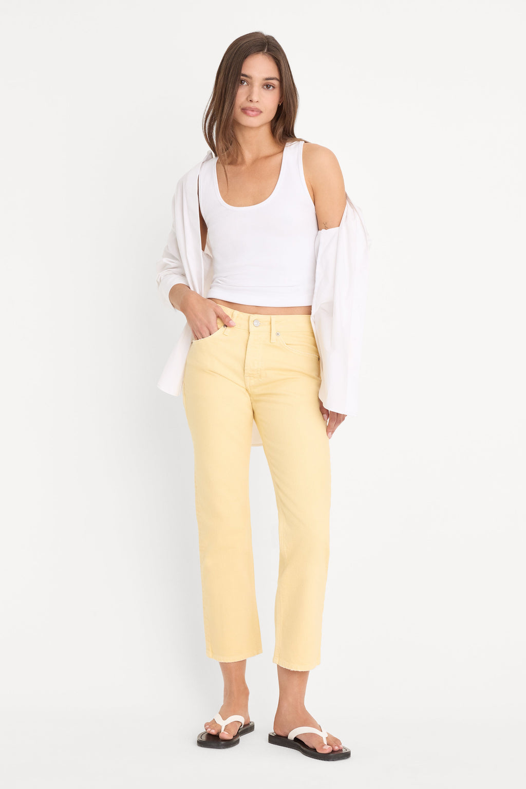 Luxury VINTAGE STRAIGHT ANKLE JEANS HONEY