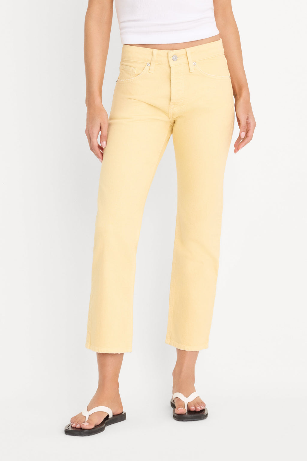 Luxury VINTAGE STRAIGHT ANKLE JEANS HONEY