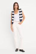 Luxury GOOD LOW RISE BOOTCUT JEANS WHITE001