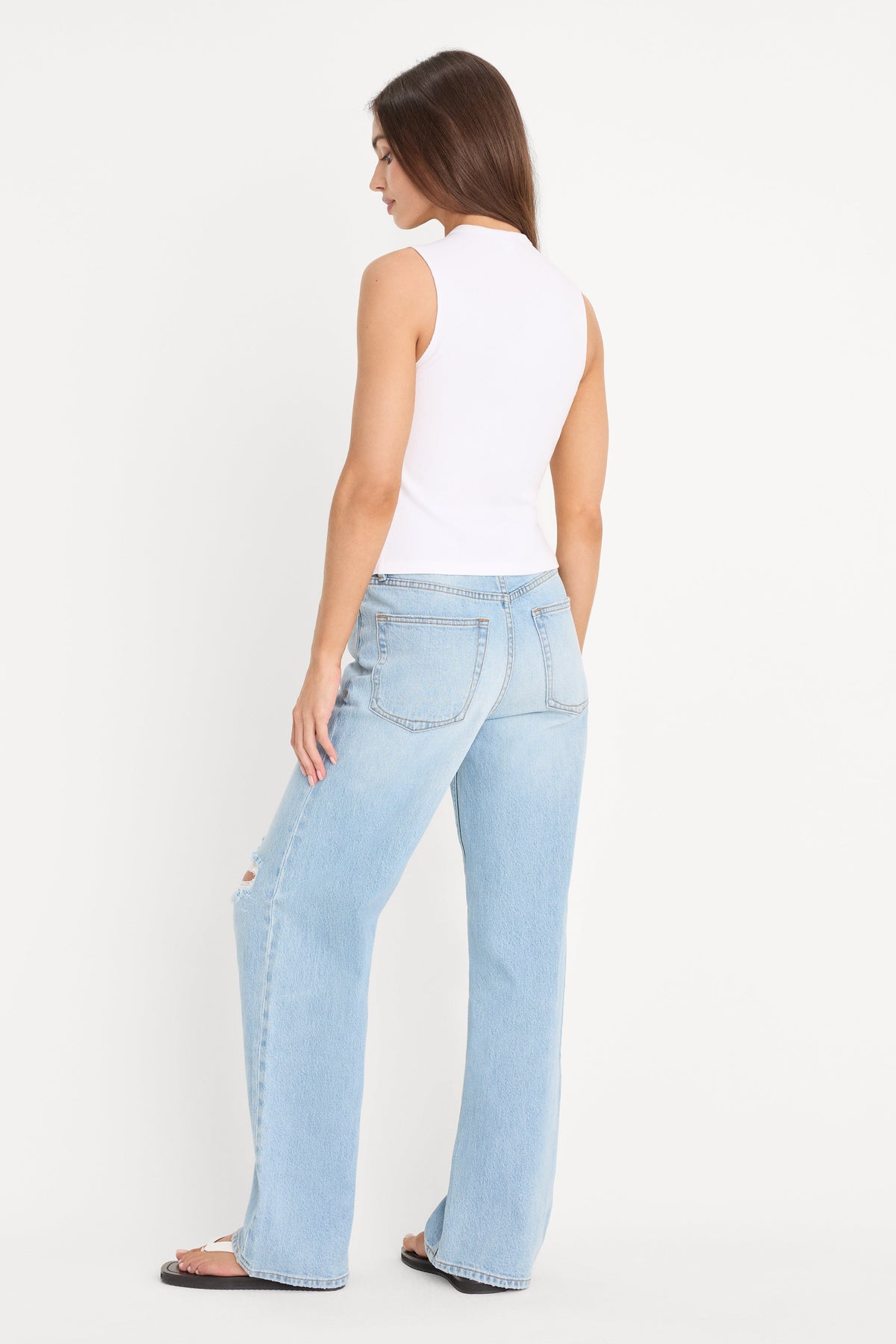 Luxury VINTAGE WIDE JEANS INDIGO1298