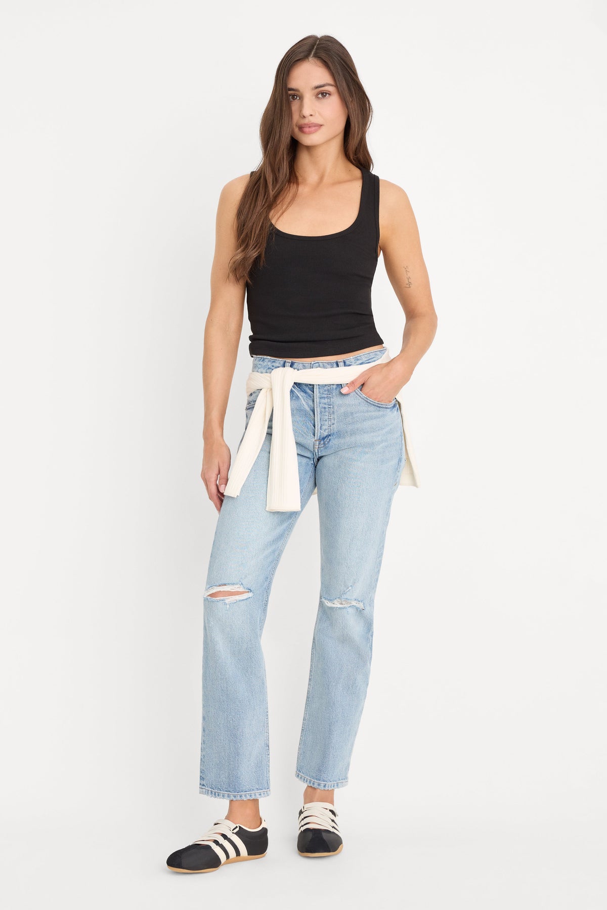 Luxury VINTAGE STRAIGHT ANKLE JEANS INDIGO1252