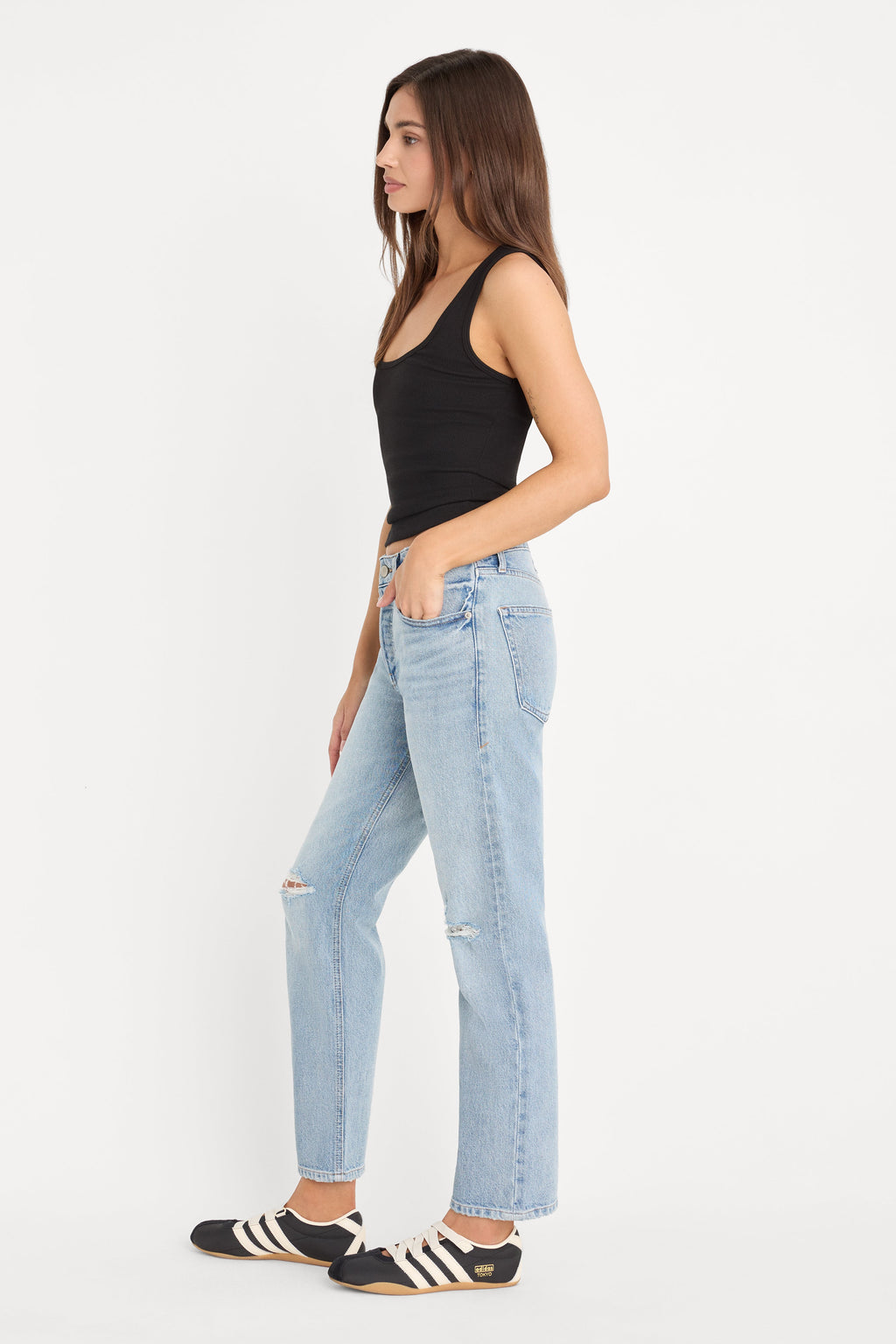 Luxury VINTAGE STRAIGHT ANKLE JEANS INDIGO1252