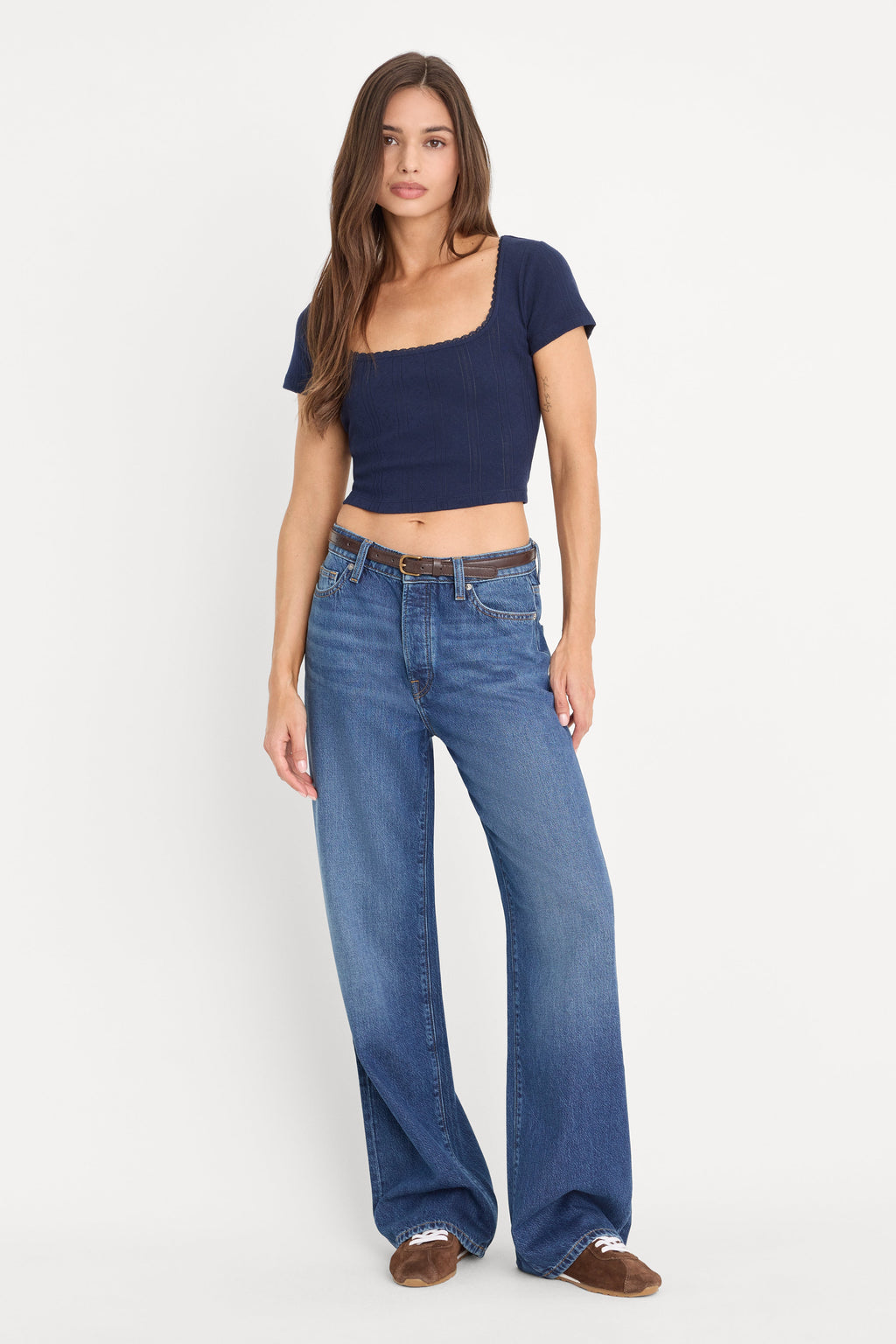 Luxury WEIGHTLESS WIDE JEANS INDIGO1258