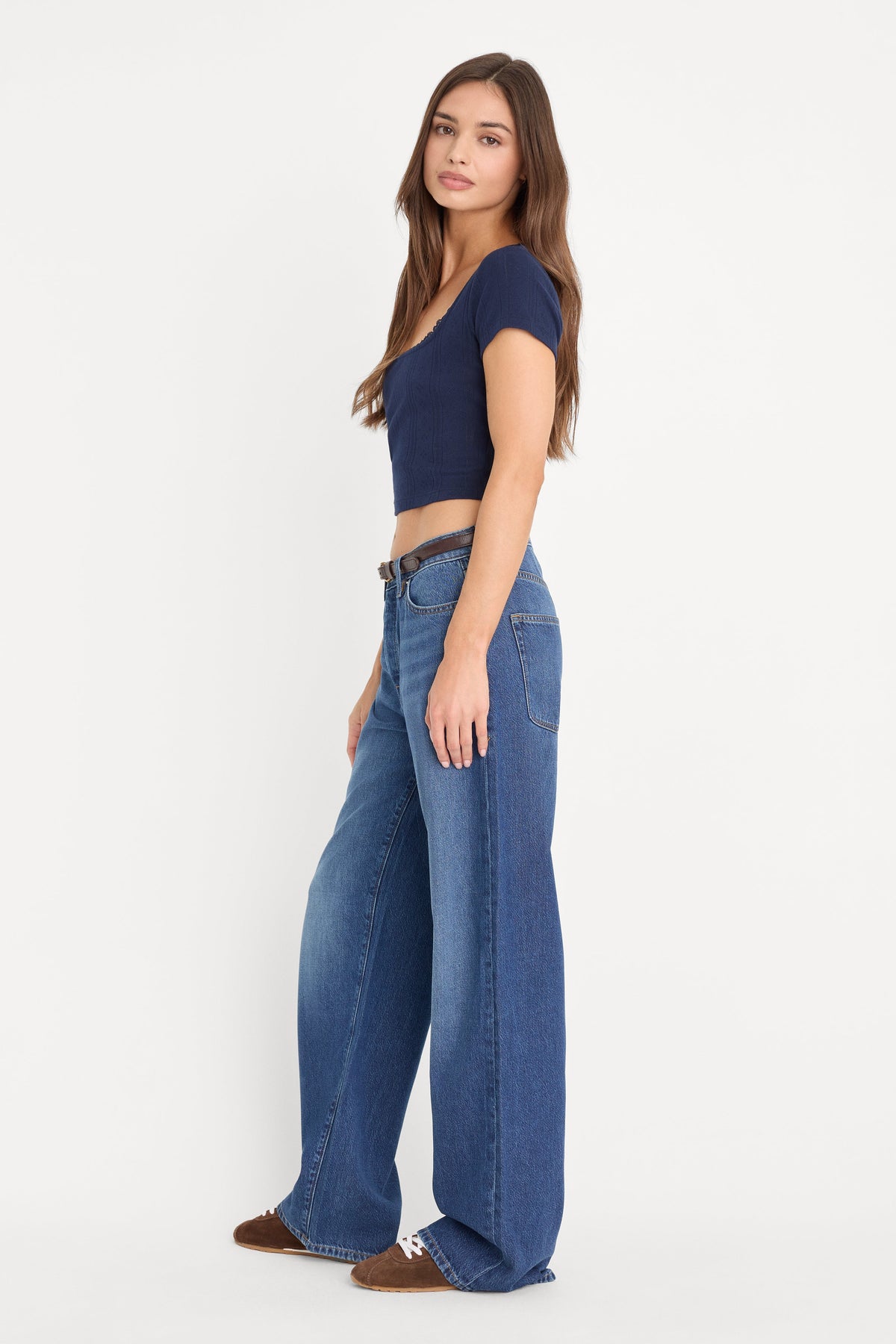Luxury WEIGHTLESS WIDE JEANS INDIGO1258