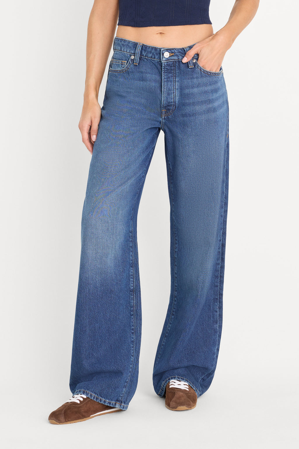 Luxury WEIGHTLESS WIDE JEANS INDIGO1258