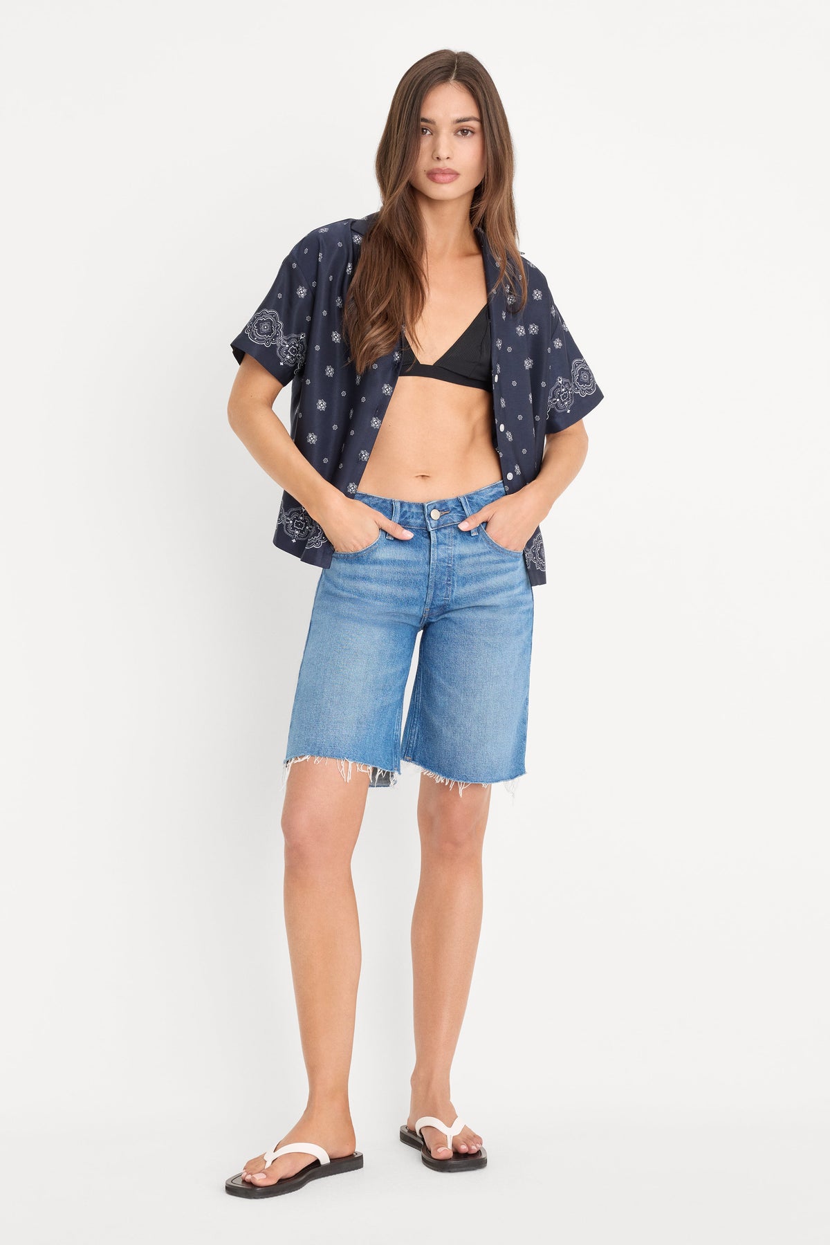 Luxury VINTAGE BERMUDA SHORTS INDIGO1387