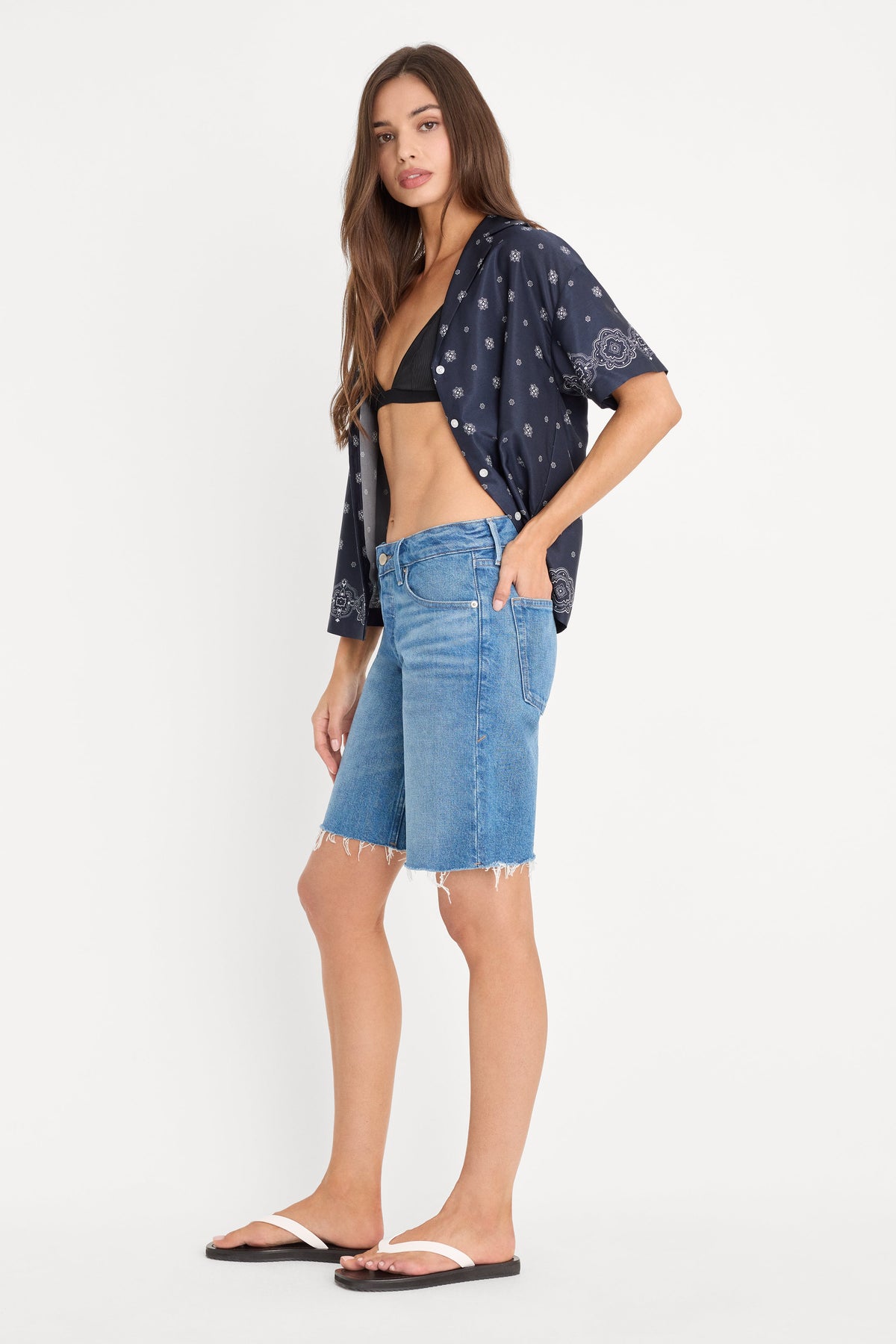 Luxury VINTAGE BERMUDA SHORTS INDIGO1387