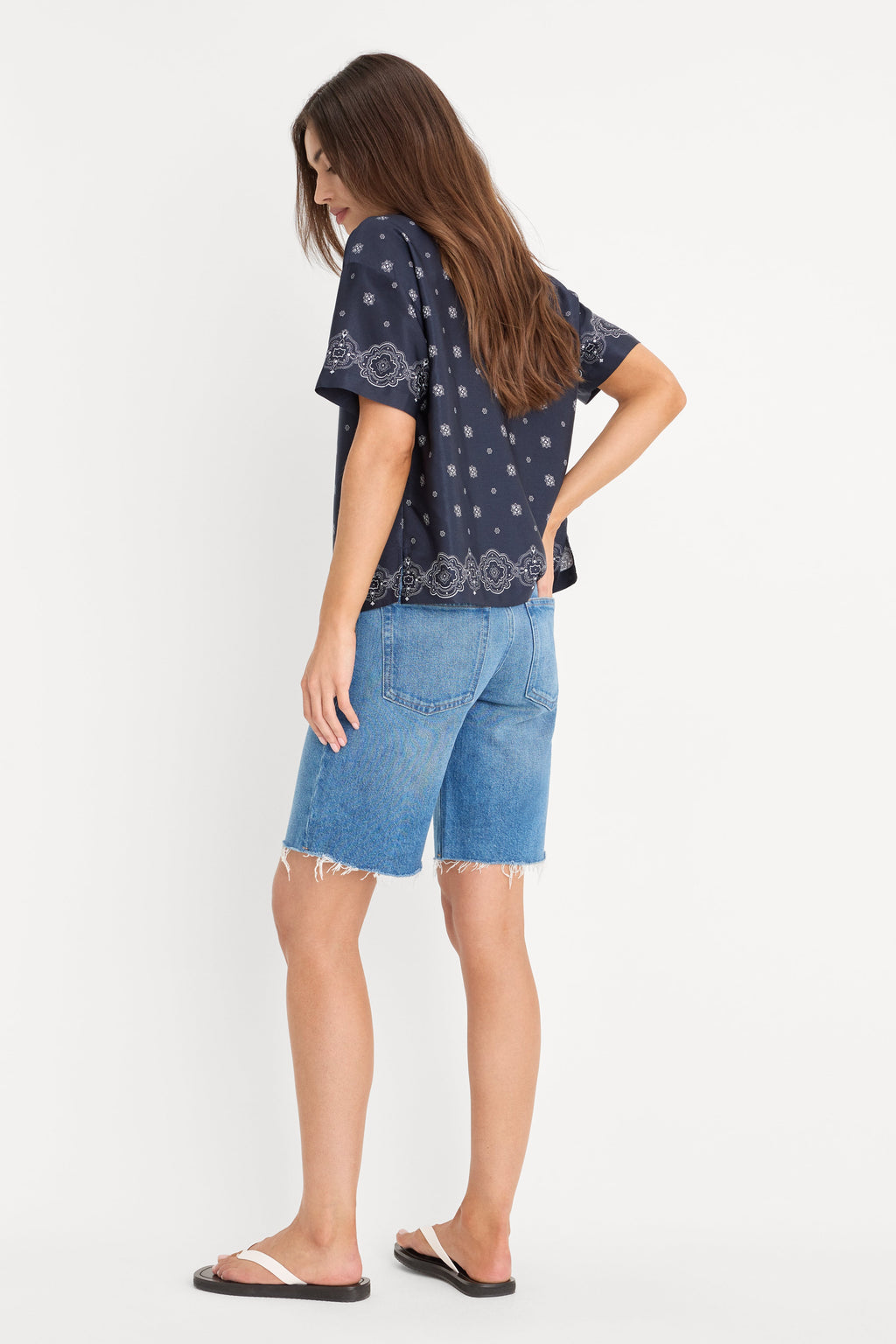 Luxury VINTAGE BERMUDA SHORTS INDIGO1387