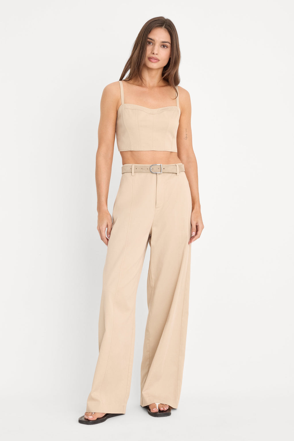 Luxury THE BUSTIER TOP LIGHT TAUPE