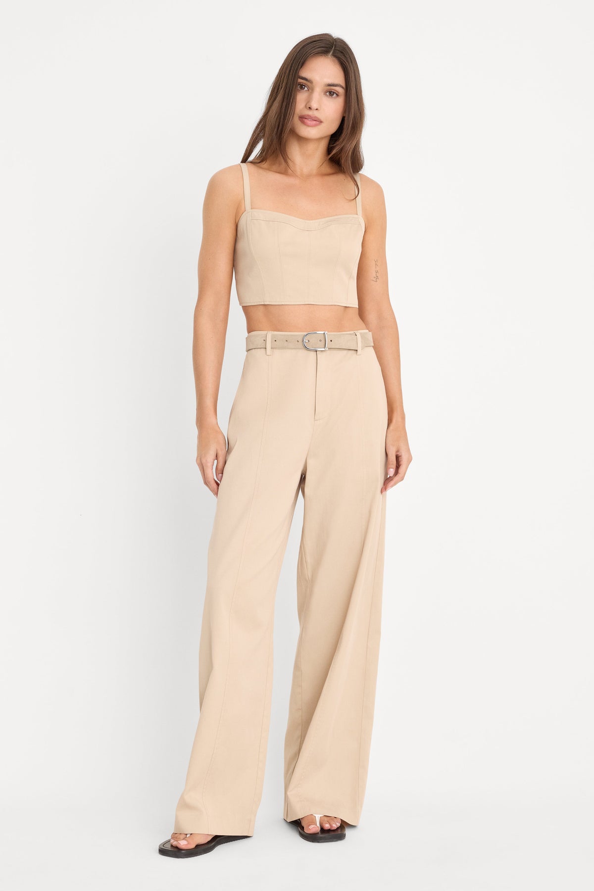 Luxury THE BUSTIER TOP LIGHT TAUPE