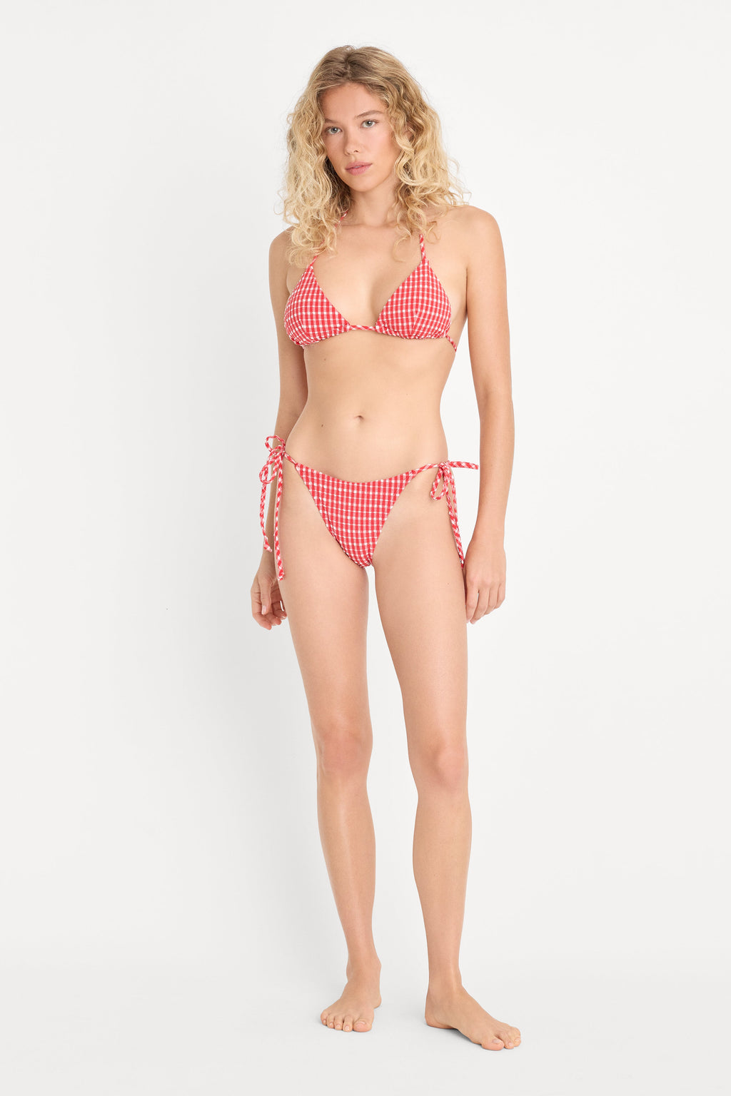 Luxury THE STRING BIKINI BOTTOM POP GINGHAM LARGE