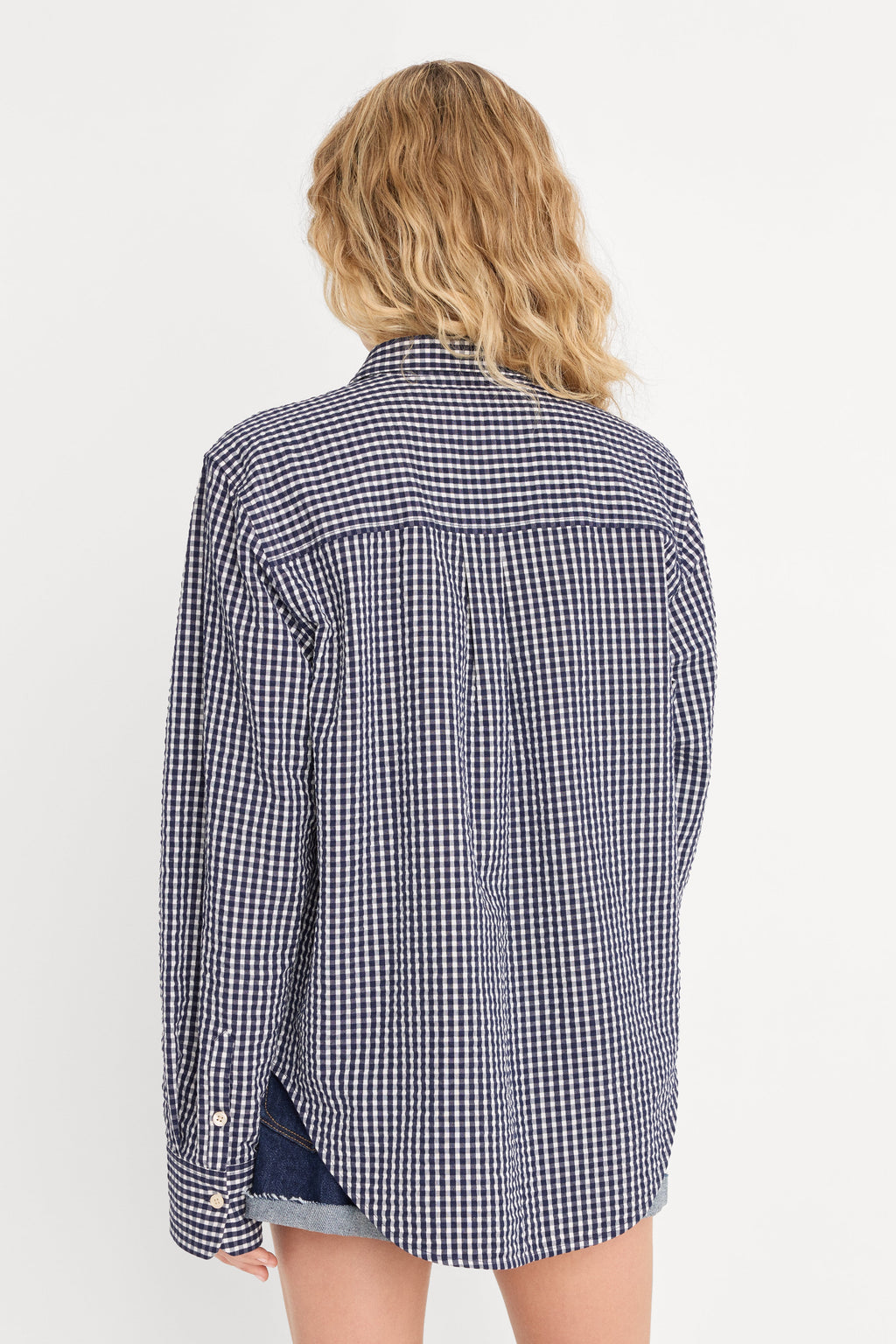 Luxury THE SEERSUCKER SHIRT HORIZON GINGHAM SMALL