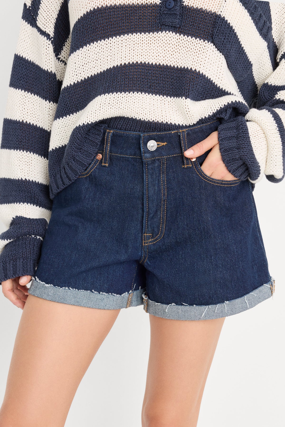Luxury GOOD GIRLFRIEND SHORT INDIGO1374